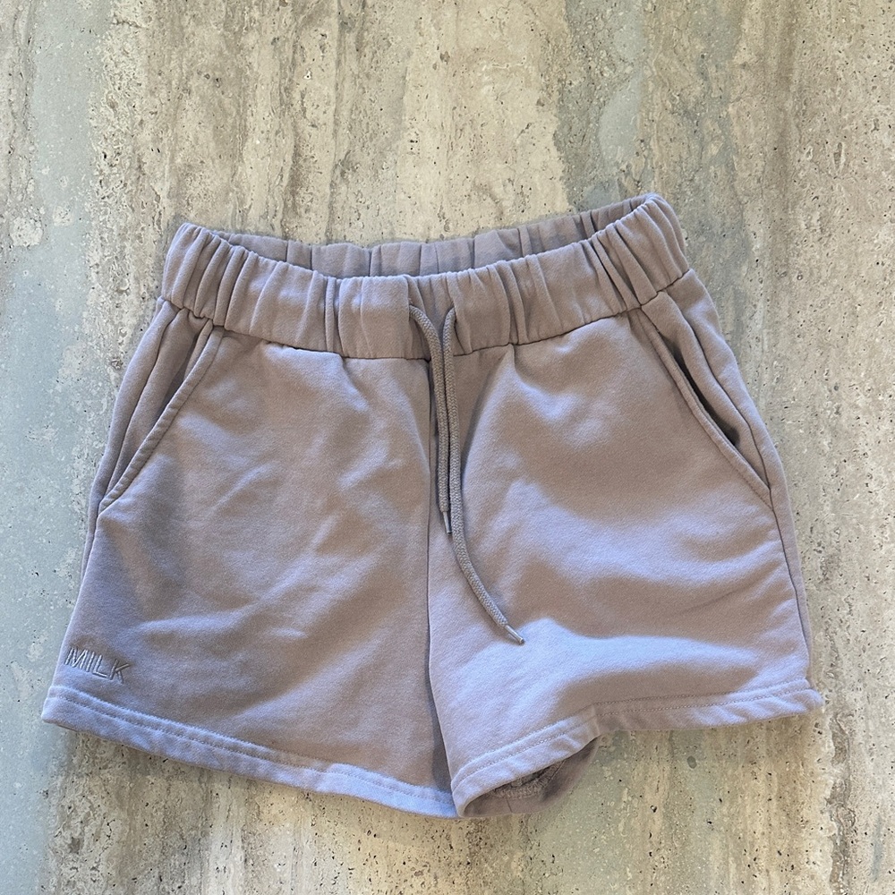 Milkstain‎ Milk Stain Jorryfitt  The Jorry Sweat Shorts short women’s medium EUC